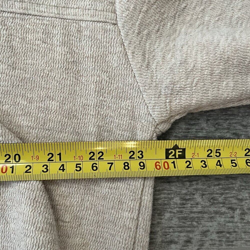 LOU & GREY Women’s Textured Drawstring Crewneck Top Size Large Tab Loungewear - Picture 4 of 5